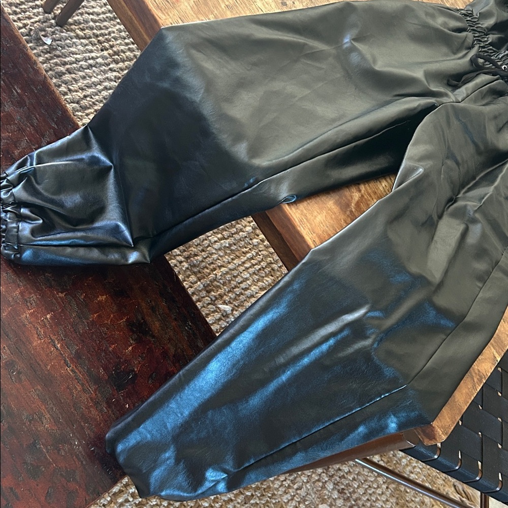 Lovers+Friends Strapless Faux Leather Jumpsuit - Picture 4 of 4